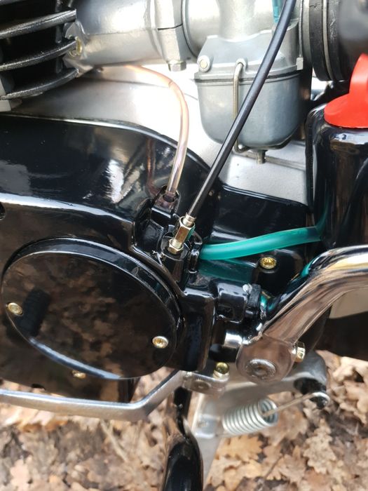 MZ ETZ251 po renowacji śruby ESKA dozownik rok 1991 plastikowy błotnik