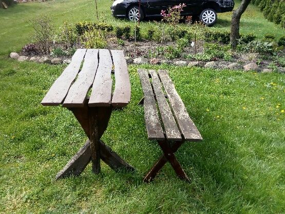 Stół ogrodowy + ŁAWKA