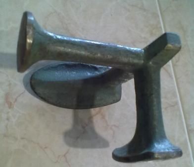 Antiga Forma de sapateiro em ferro fundido