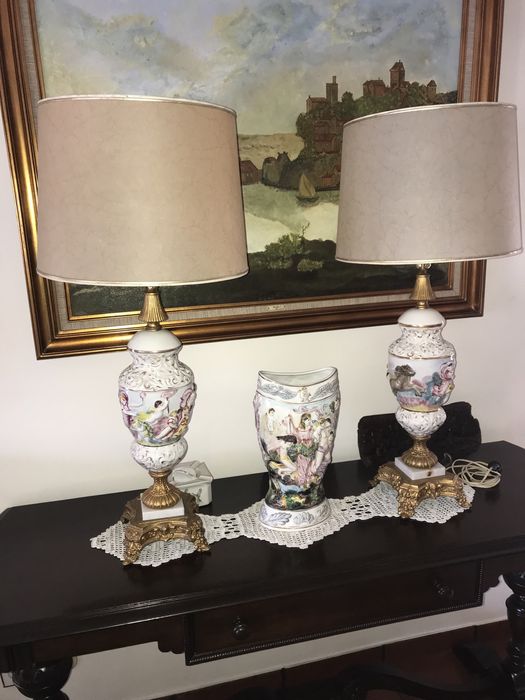 Candeeiros de mesa Capo-di-Monti