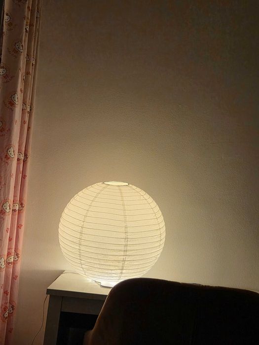 Lampion abażur biały