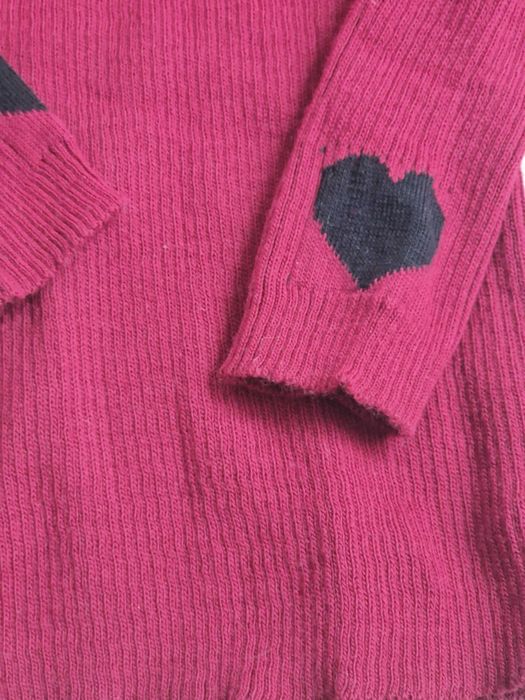 Golf prążkowany burgundowy