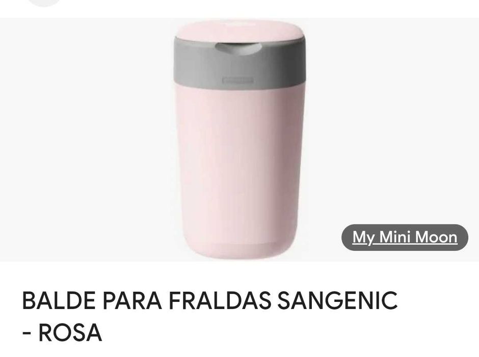 Banheira bebe + balde troca fraldas + penico simples