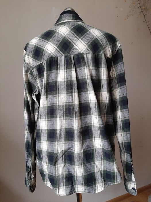 męska koszula w kratę L