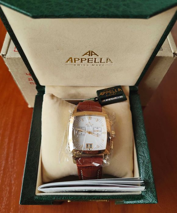 Мужские швейцарские часы APPELLA A-621-1011 (Ronda) в состоянии новых!