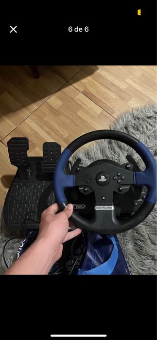 Volante e pedais simulador