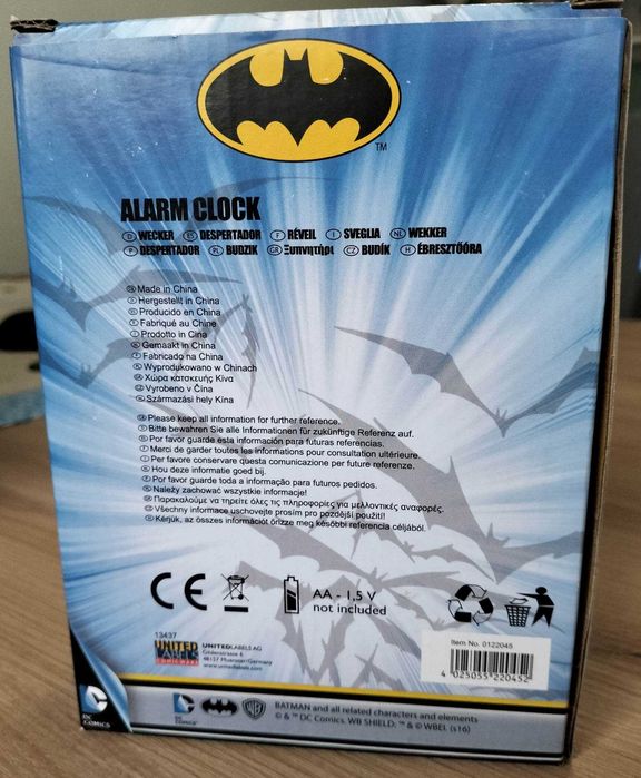 Relógio Despertador Batman