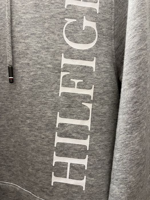Szara bluza z kapturem tommy hilfiger