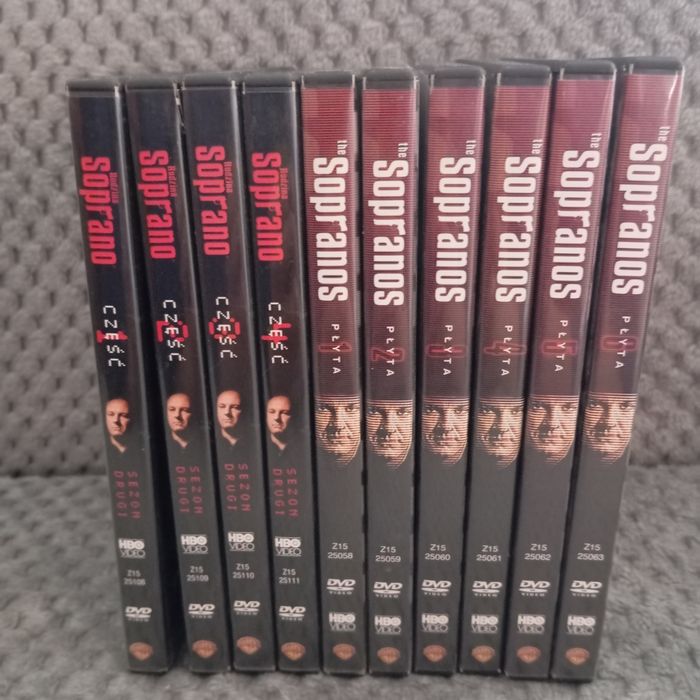 The Sopranos, sezon I i II, 10 płyt DVD, stan idealny, super cena