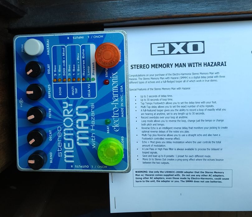 Electro Harmonix Memory Man Hazarai