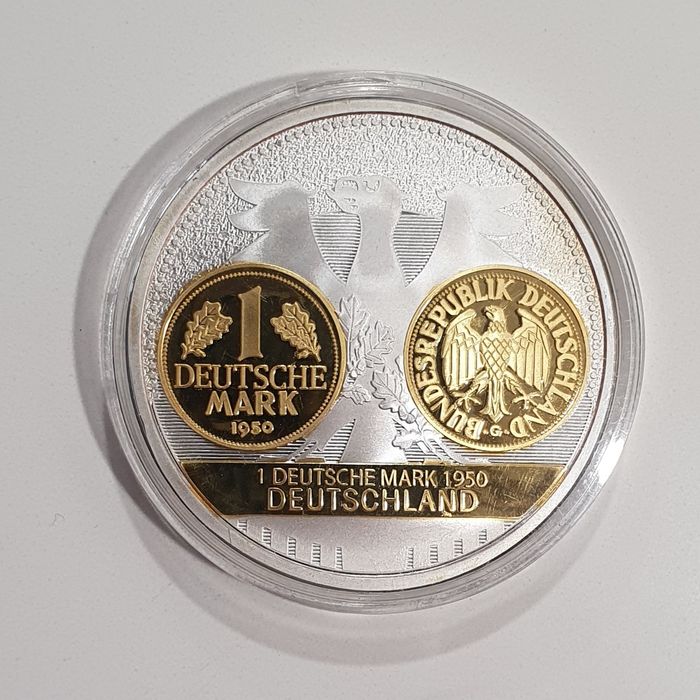 Medal Histora Marki - 1 DeutscheMark 1950