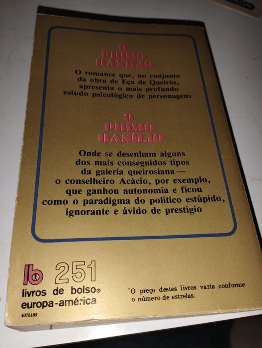 Livro "O Primo Basílio"