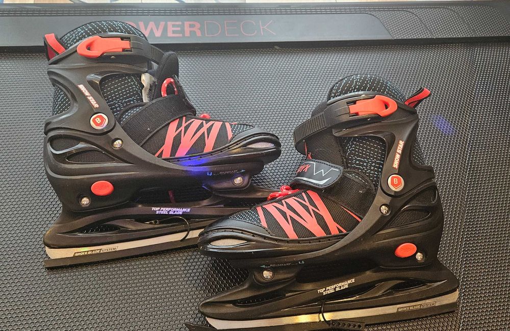 Łyżwy dziecięce chłopięce BROYX regulowane 34-37 chłopiec