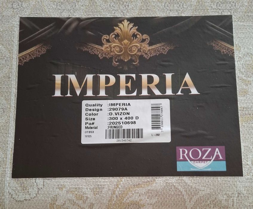 Tapete Turco Premium IMPERIA 300x400 – Novo