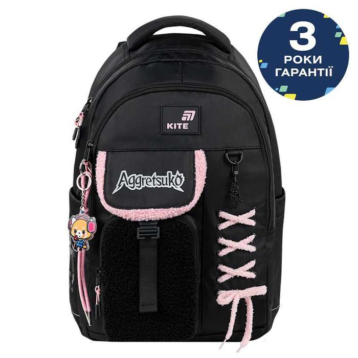 Пенал + Сумка в подарунок + Рюкзак Kite Education teens Aggretsuko AR26-2597L