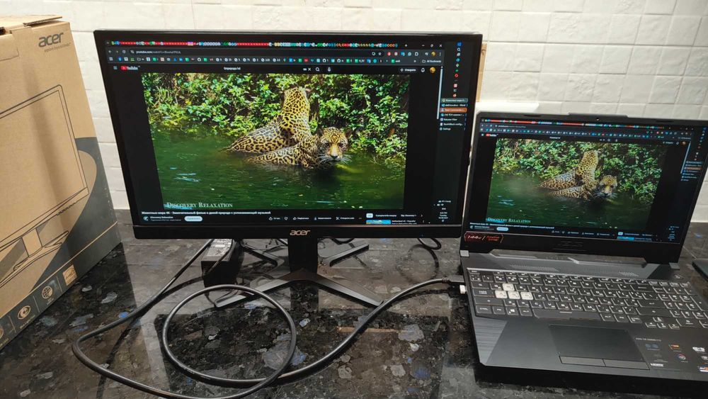 Б/в IPS монітор ACER G227HQL 21.5" (55см), тонкі рамки, захист очей