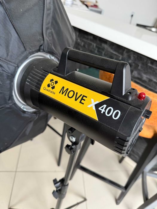 2 lampy błyskowe Quadralite Move X400 + nadajnik Navigator X2 Sony