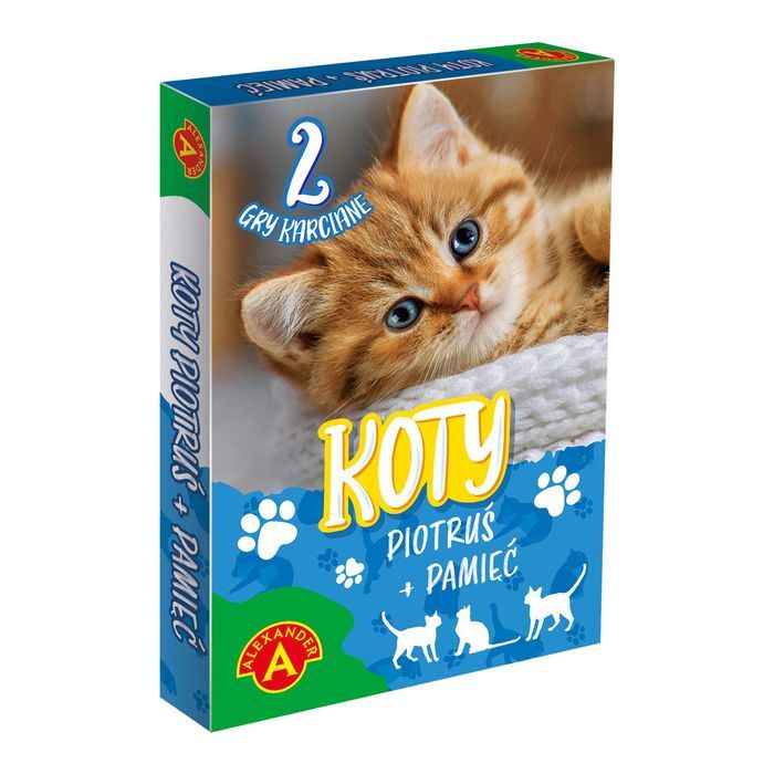 Karty Piotruś + Pamięć Koty Alexander Gry Nowa Nieużywana