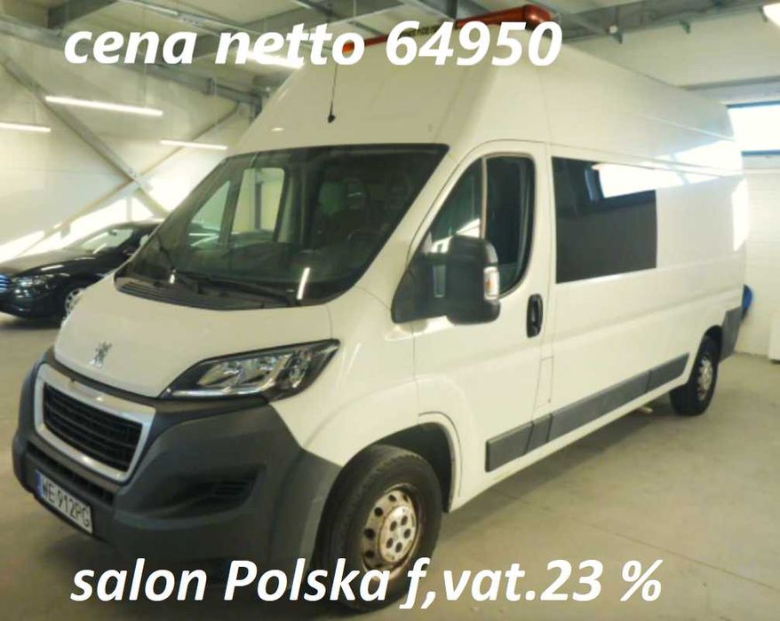 Peugot Boxer 35 L3H3 130KM przebieg tylko 44690 km 6 osób cena brutto