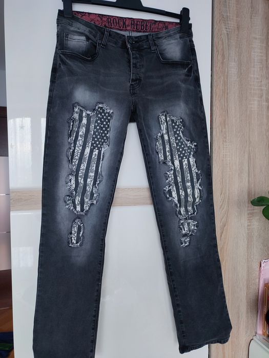 Jeansy rock rebel w32l32