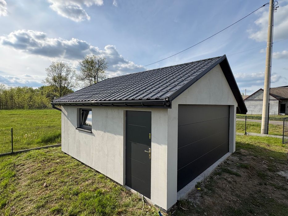 Garaż szkieletowy dwustanowiskowy 35m2 - Johny House