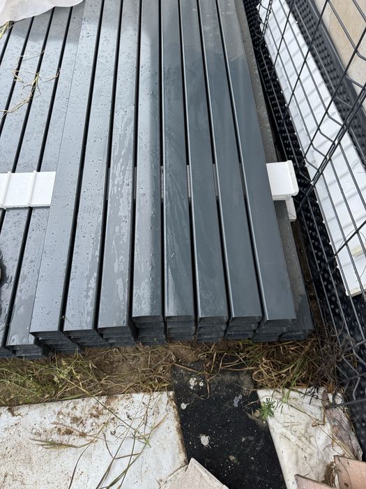 Słupek ogrodzeniowy 60x40 antracyt 7016 dł230 cm