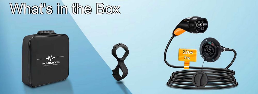 Extensão Cabo Carregamento 3.6 a 22 Kw - 1 / 3 Fases - 7 METROS