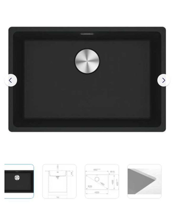 Franke Maris zlewozmywak 62x40 cm, czarny mat + Gwarancja