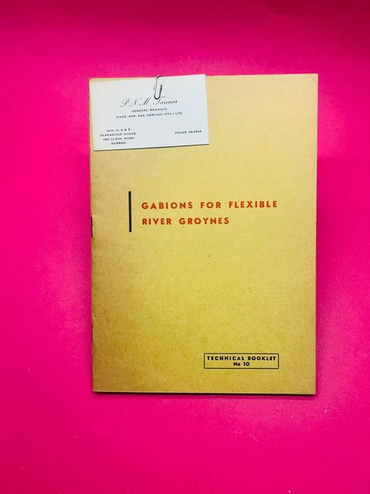 Gabions For Flexible River Groynes - P.N.M. Tanner