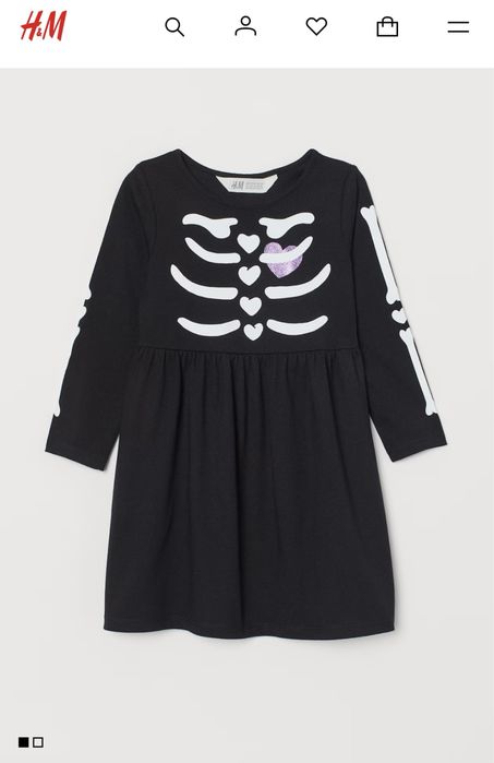 Vestido esqueleto menina
