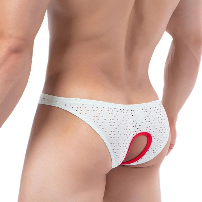 Erotyczne Męskie Slipy Siateczkowe, Otwarte Jockstrapy  - L