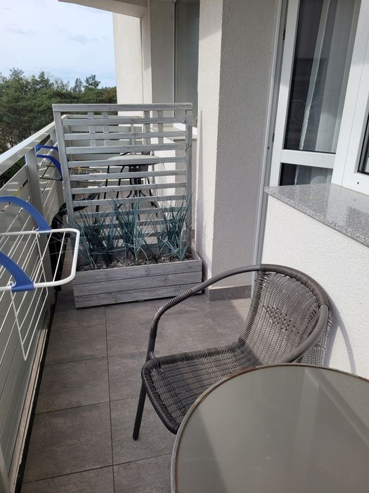 Apartament w Międzyzdrojach 50 m od morza, balkon.