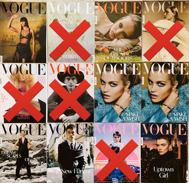 Комплект журналів Vogue ціна 250 грн/шт