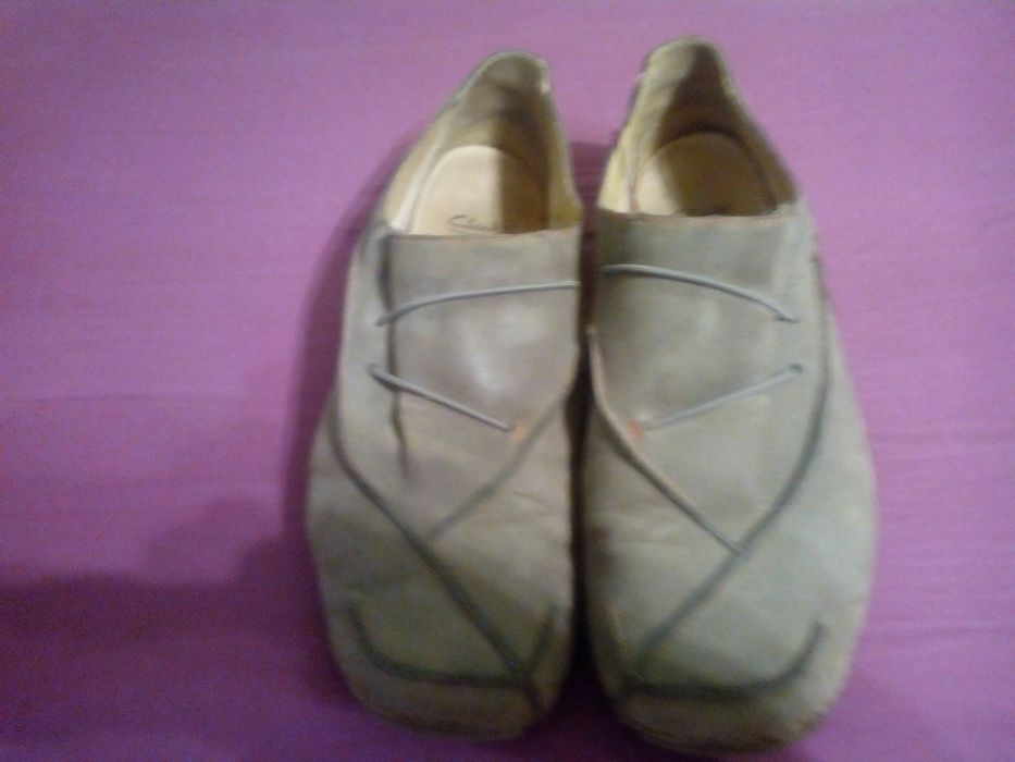 Мягкие английские туфли фирмы clarks р. 41-41,5, стелька 27-27,5