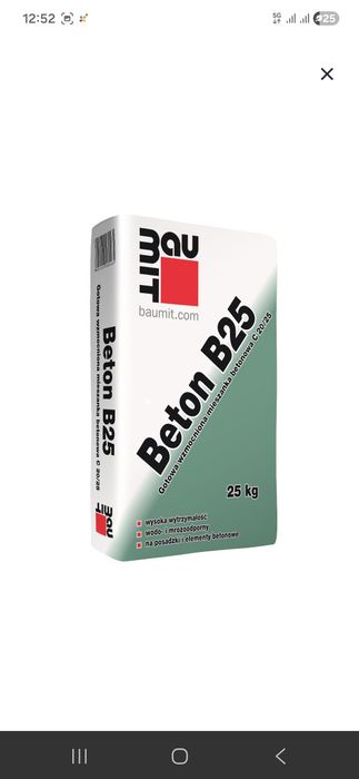 Beton B25   worek 25 kg