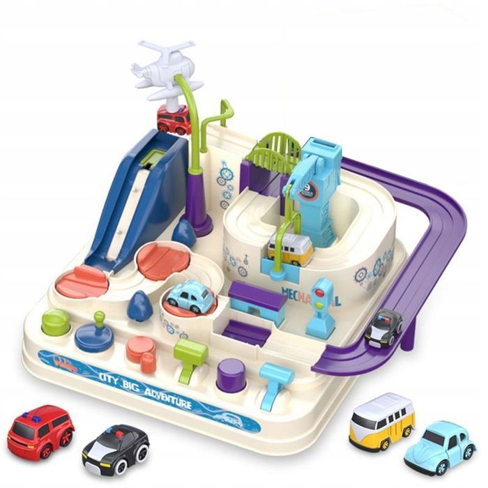 Interaktywny Tor Przeszkód Samochodowy 4 Auta 802A