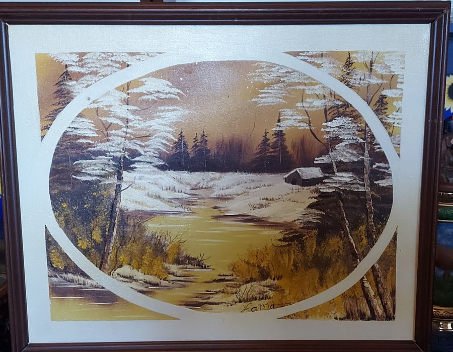 Картина маслом природа