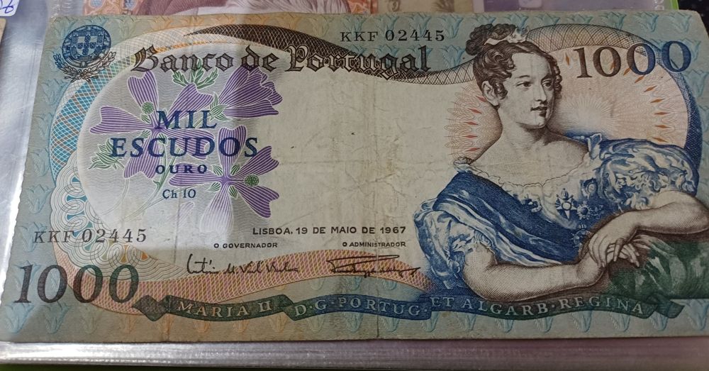 Notas Antigas de Escudo