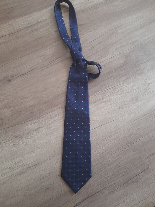 Granatowy krawat Soprano