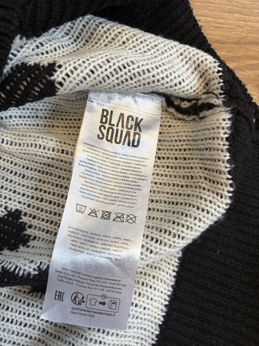 Светр Black Squad M чорний вʼязаний