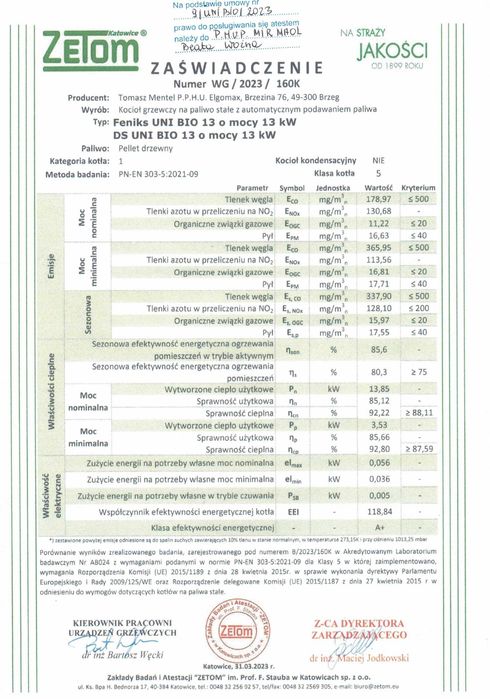 Piec kocioł c.o. na pellet 13kW do 160M2 5 klasa ecodesign darmowa dostawa gratis pompa