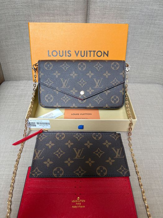Torebka Louis Vuitton LV brązowa ZESTAW