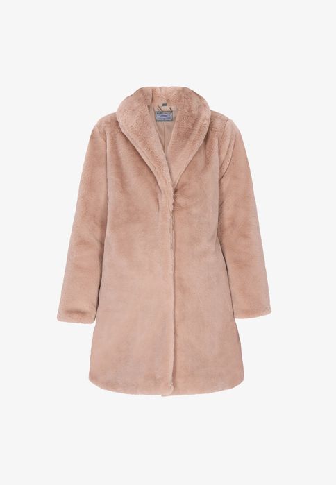Dreimaster 38 M Płaszcz Damski Futerko Hellbeige D2127