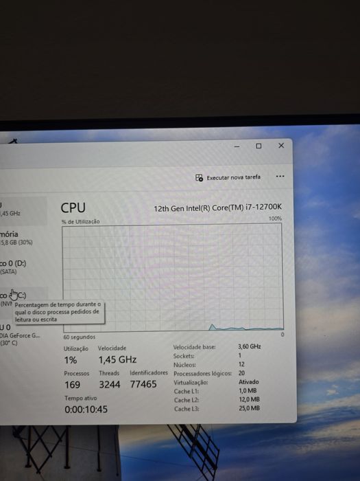 PC Gaming / Trabalho i7 12700K  | Z790 DDR5 com Garantia + Caixa Corsair Nova + GTX 1060 6GB