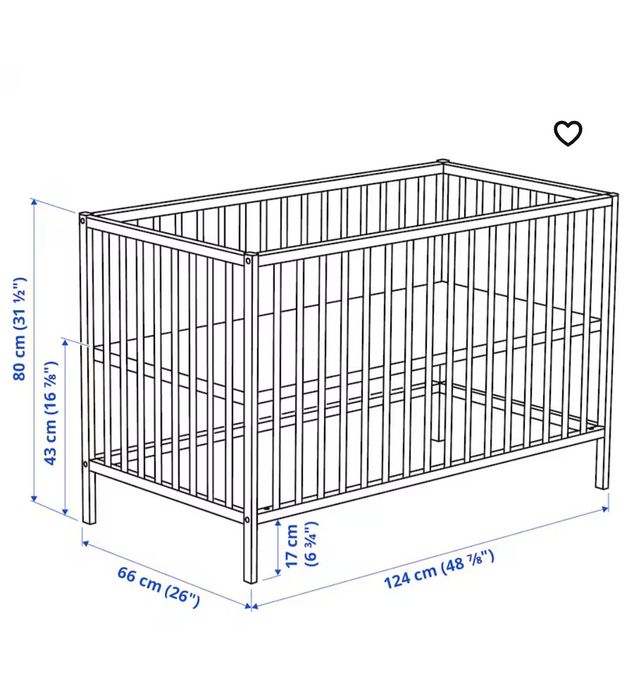 Berço Ikea carvalho