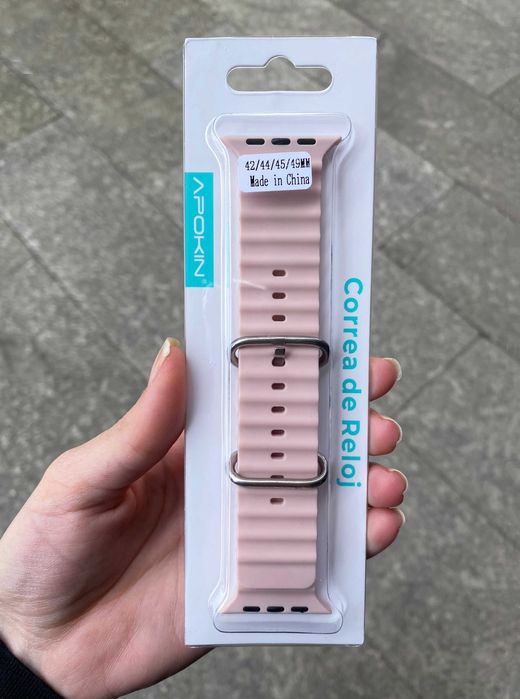 Bracelete de silicone Ocean para Apple Watch 42mm / 44mm / 45mm / 46mm/ 49mm