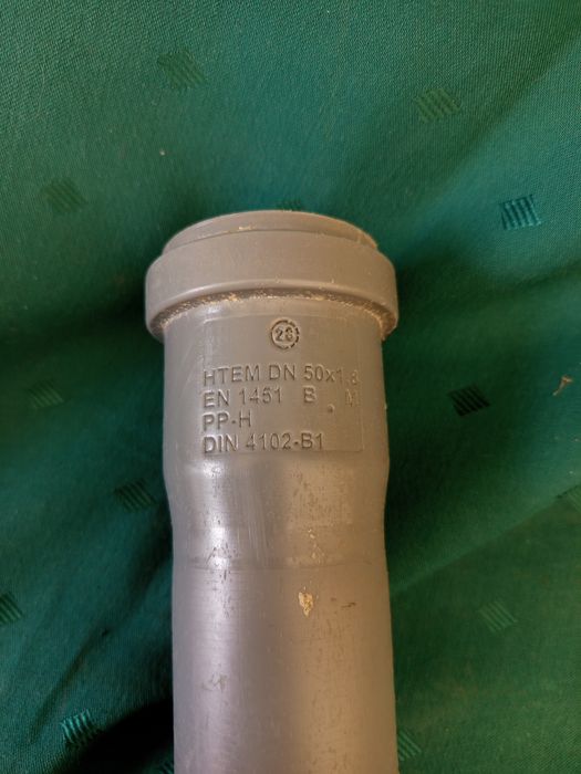 Rura Marley HT z mufa wciskana Dn50 szara 500mm