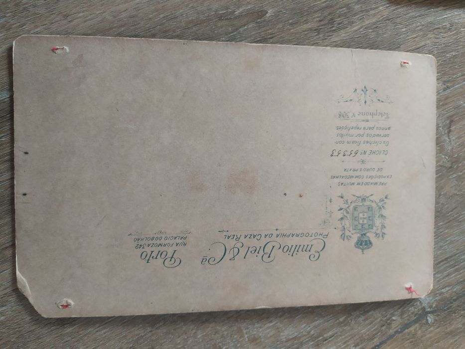 Fotos antigas em cartão 1820