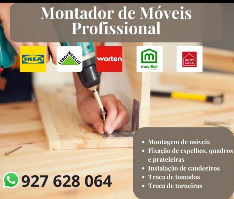 Montagem de Móveis. Ikea, Conforama e outros.