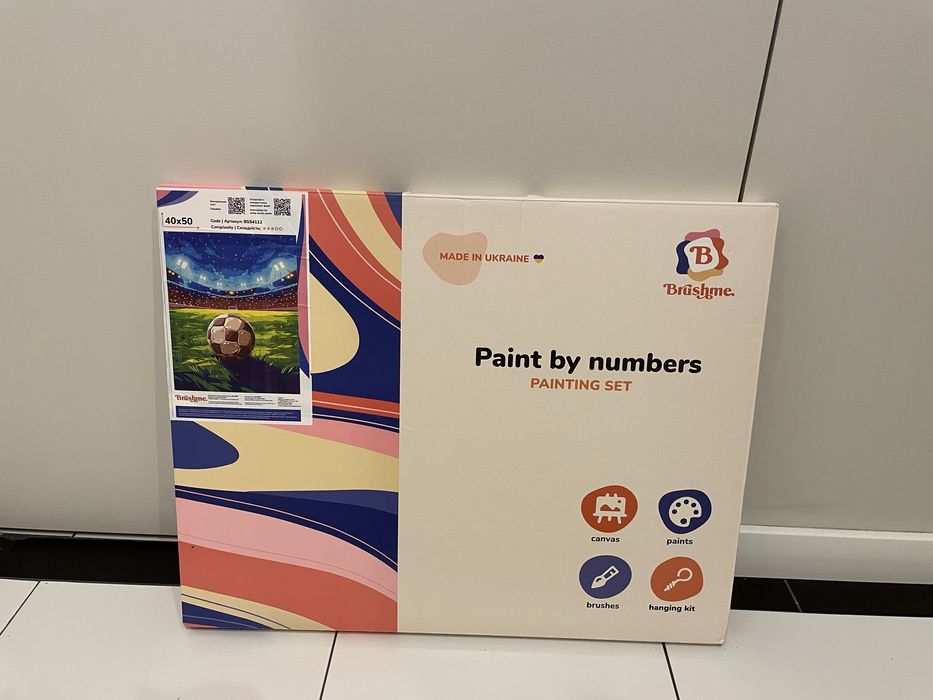 Brushme obraz do malowania po numerkach piłka nożna boisko